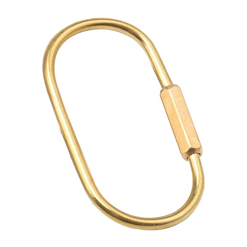 Pure Copper Oval Screw Lock Ke - Edc Car Carry 评论和价格