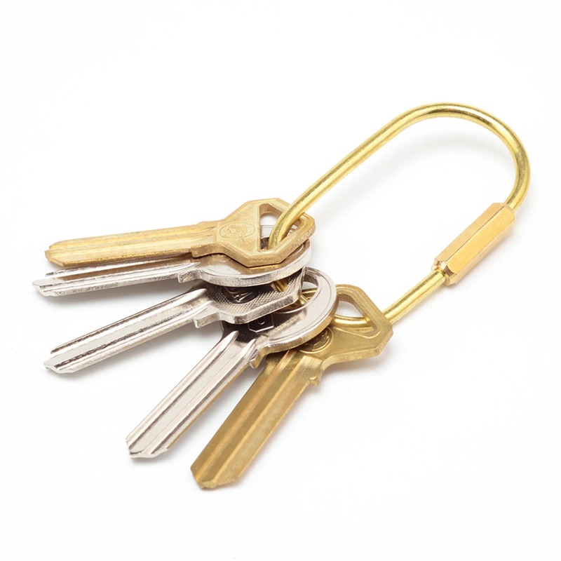 Solid Brass Screw Lock Keychai - Edc Car Carry 评论和价格