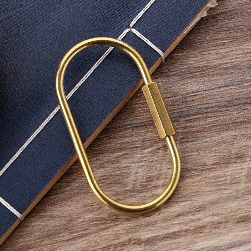 Solid Brass Screw Lock Keychai - Edc Car Carry 评论和价格