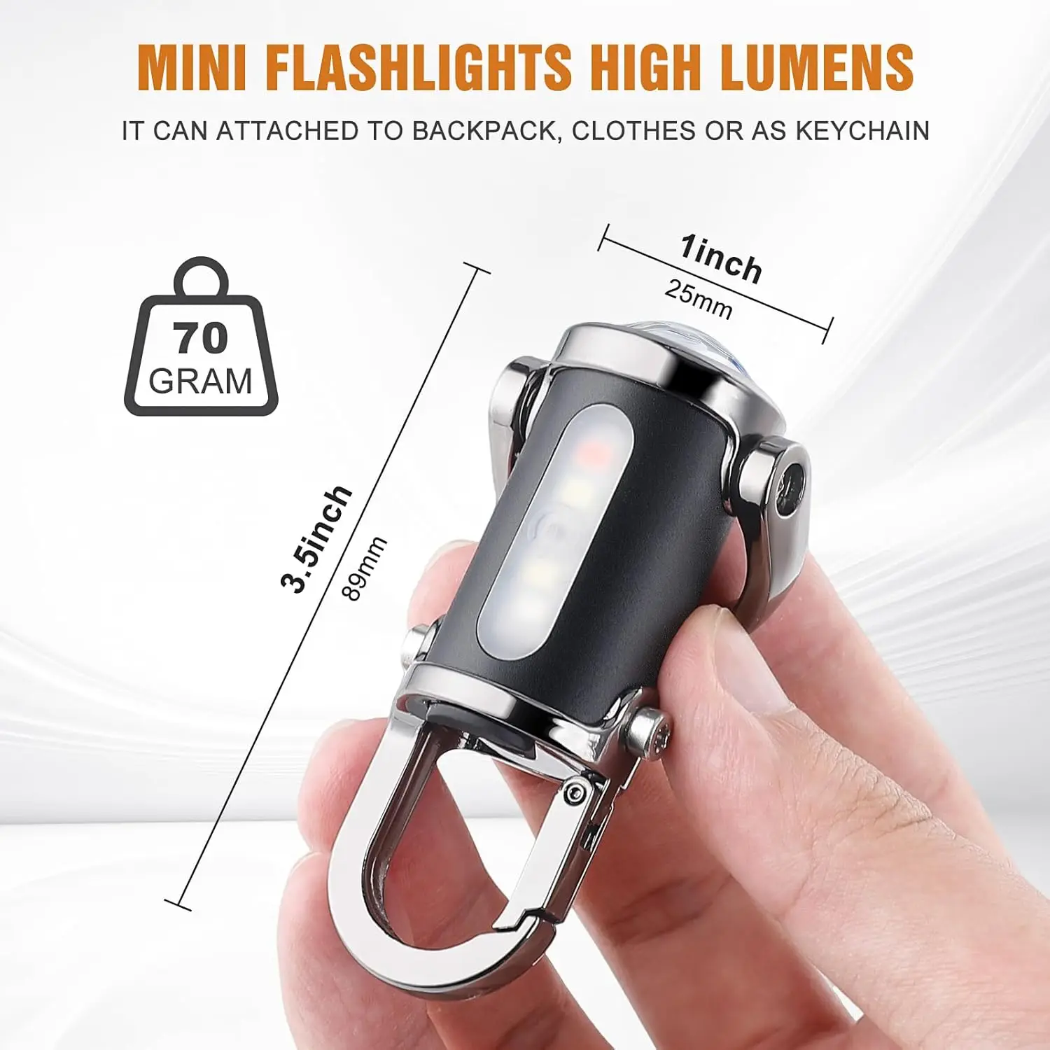 Mini Keychain Flashlight Recha - Keychain Flashlight 评论和价格