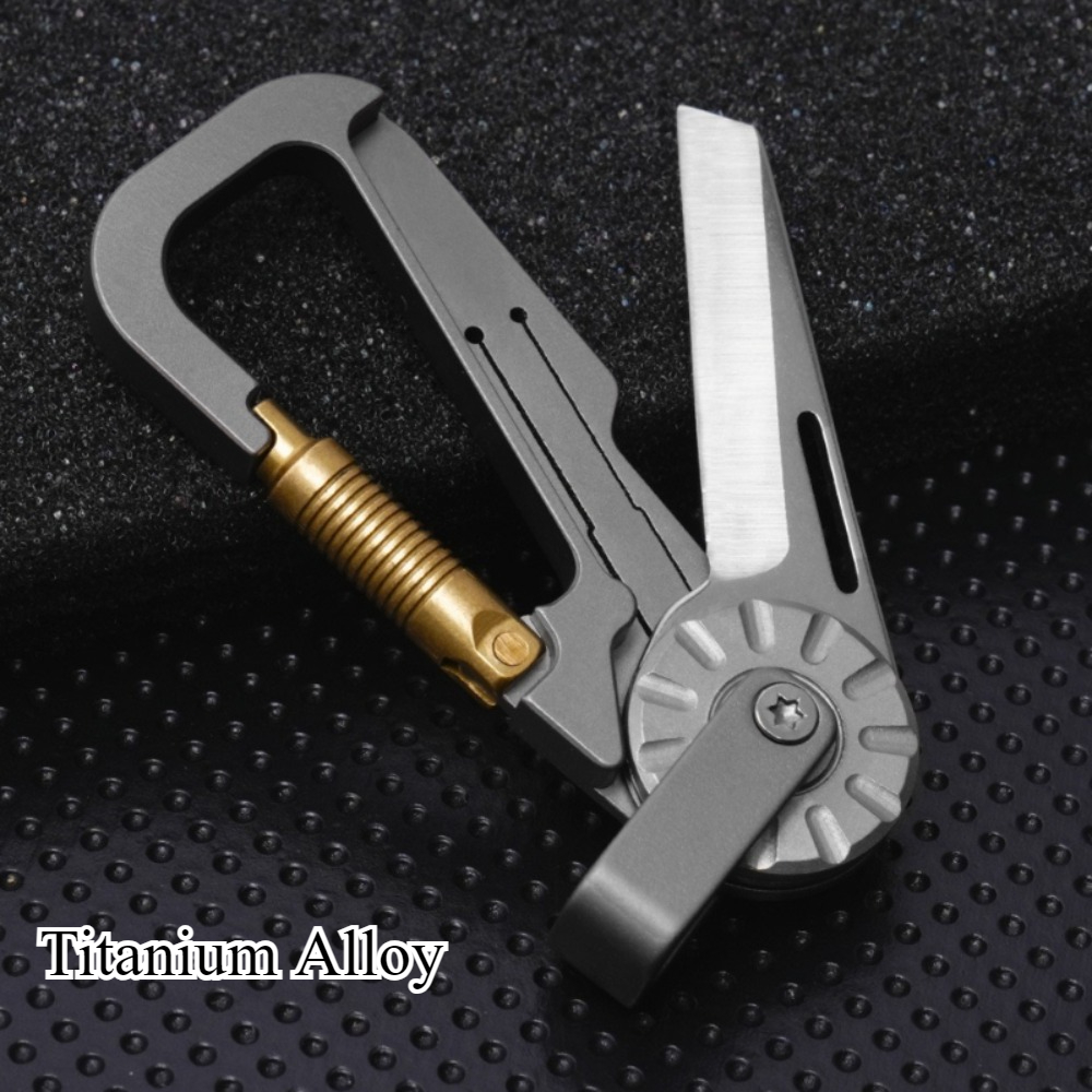 New Mini Titanium Alloy Keycha - Edc Car Carry 评论和价格