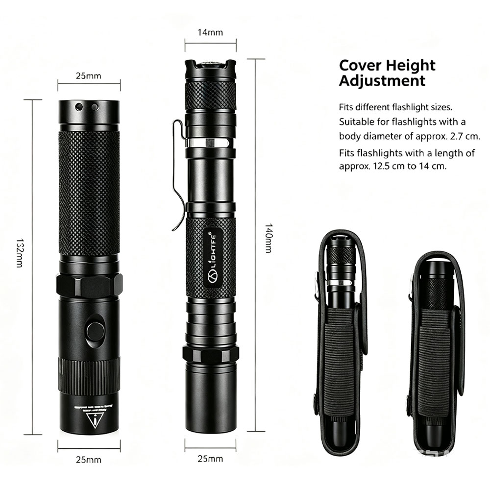 T309 Tactical Flashlight Pouch - Edc Carry Flashlight 评论和价格
