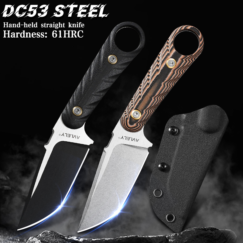 High-hardness DC53 steel strai - Edc Fixed Blade Deep Carry 评论和价格