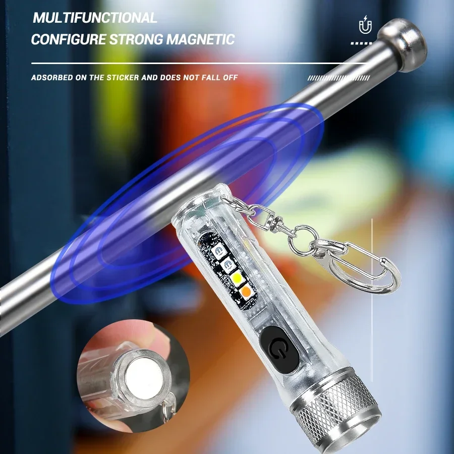 Mini Keychain Flashlight USB R - Keychain Flashlight 评论和价格