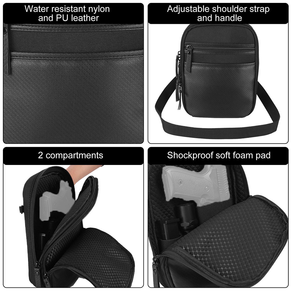 Tactical Gun Bag Concealed Car - Edc Carry Handgun 评论和价格