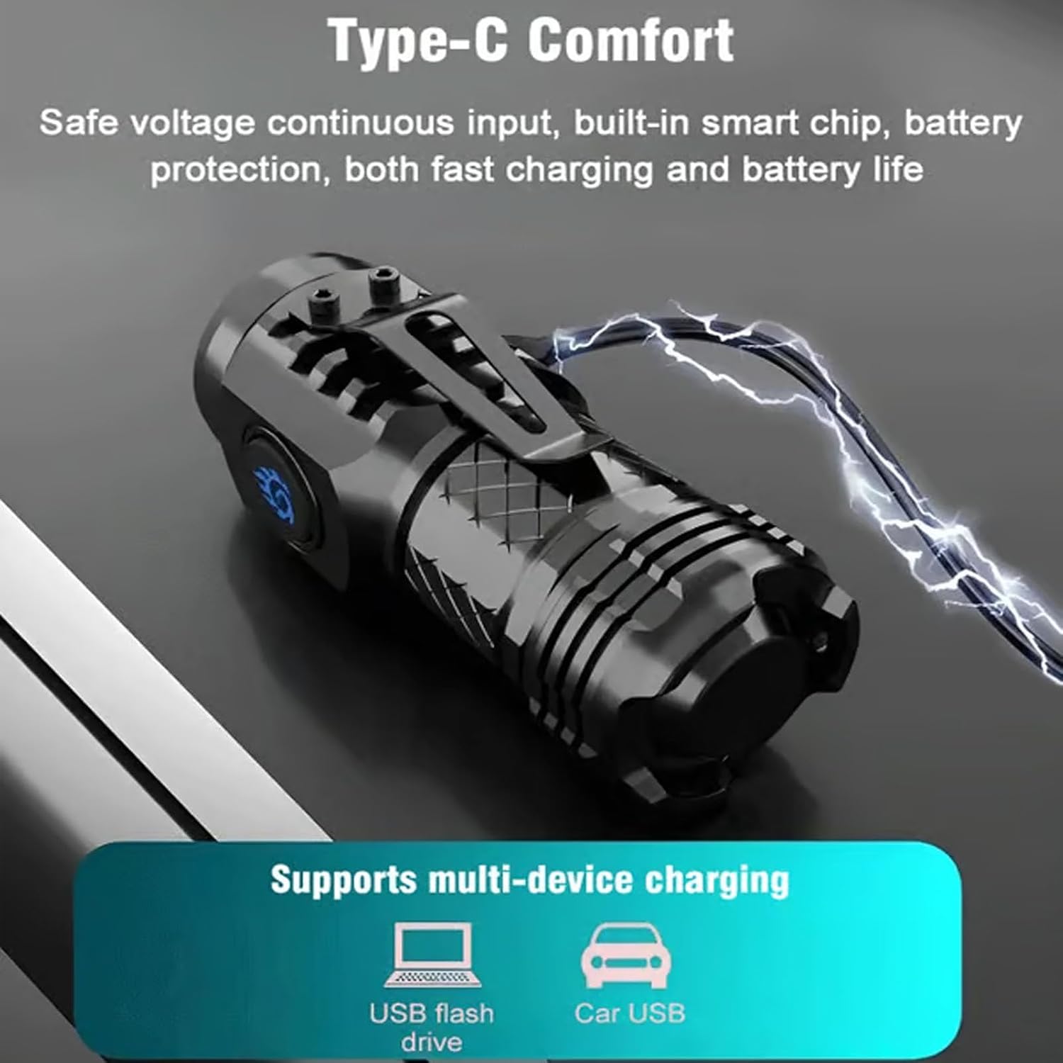 High Strong Power Tactical Fla - Keychain Flashlight 评论和价格