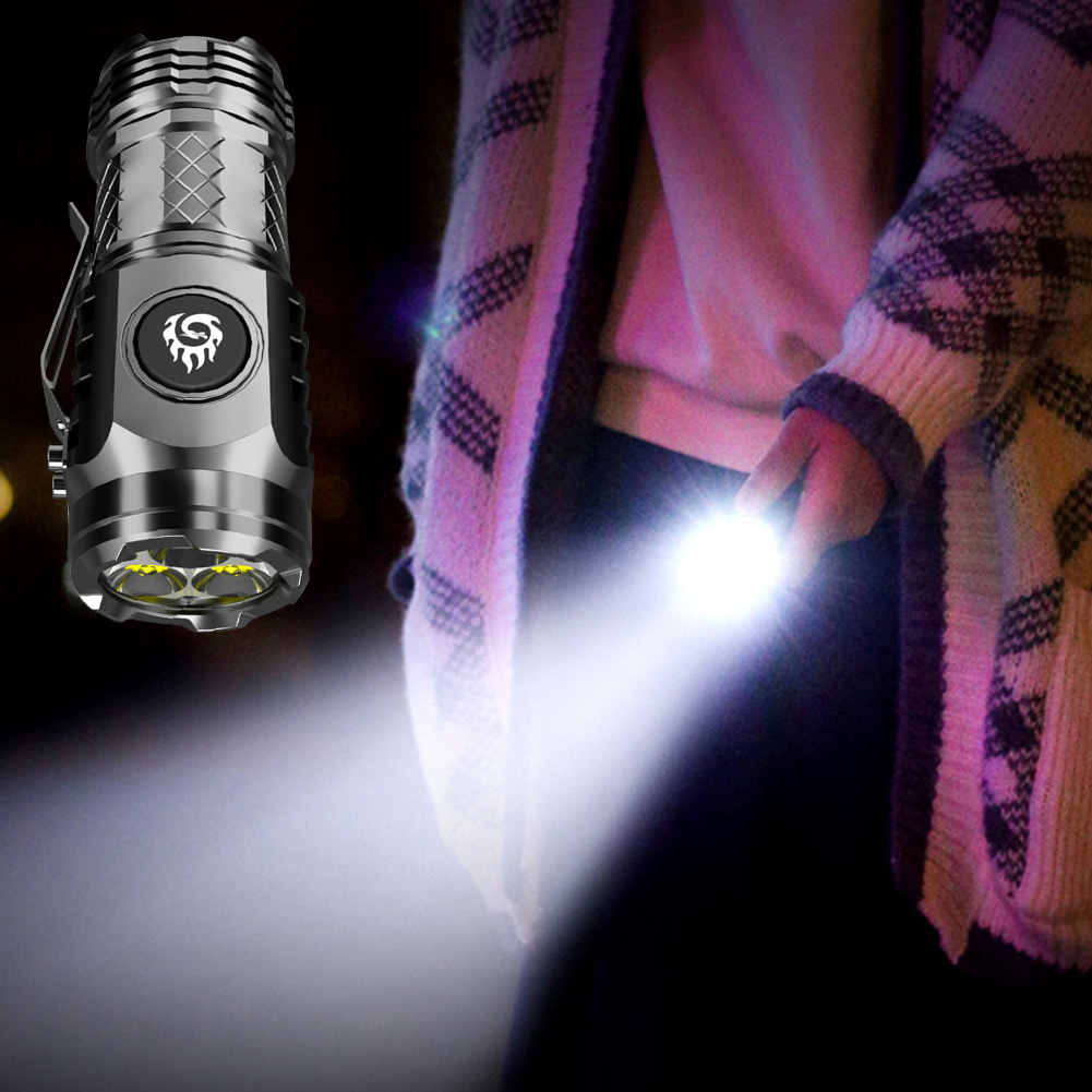 High Strong Power Tactical Fla - Keychain Flashlight 评论和价格